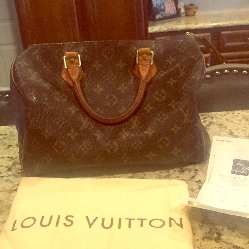 Authentic Louis Vuitton Speedy 30 Purse